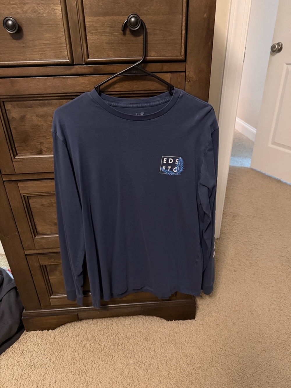 Men's Vineyard Vines Long Sleeve Crewneck Shirt - Navy